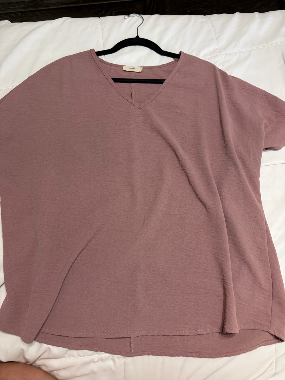 entro Dusty Rose V-Neck Top